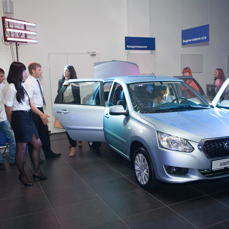 Datsun showroom opening 2014 Омск