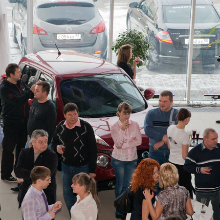 Открытие автосалона Nissan — Олег Борисов 2012 Омск